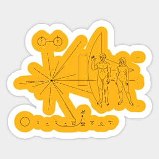 Pioneer Plaque Sticker